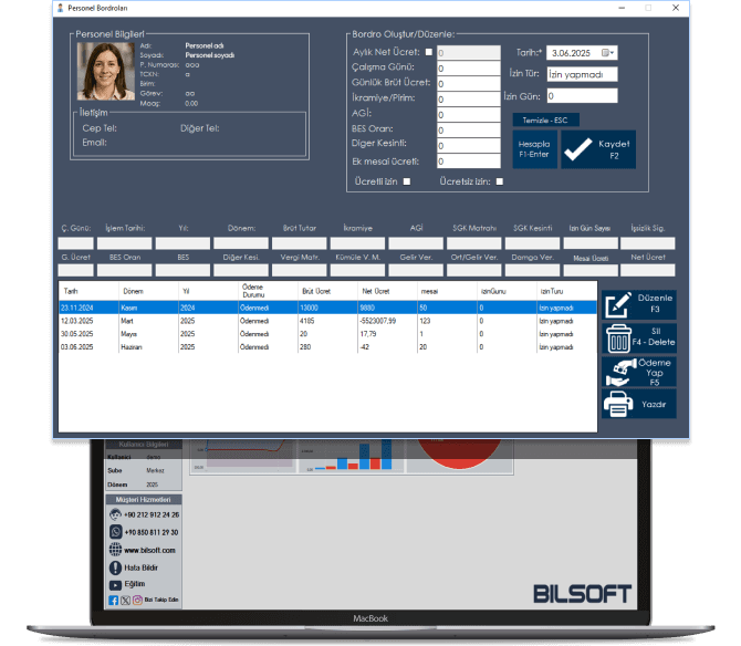 Bilsoft Personel Takip Modülü ile Çalışan Yönetiminizi Kolaylaştırın